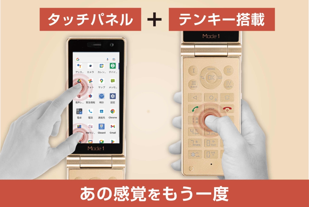 ジャパンスタイル復活！ “型はガラケー、中身はスマホ。” SIMフリー 